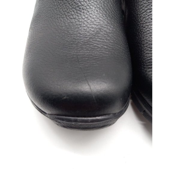 NURSE MATES Women's Libby Slip Resistant Black 10M Pillow Top Leather Slip-on - Picture 3 of 9